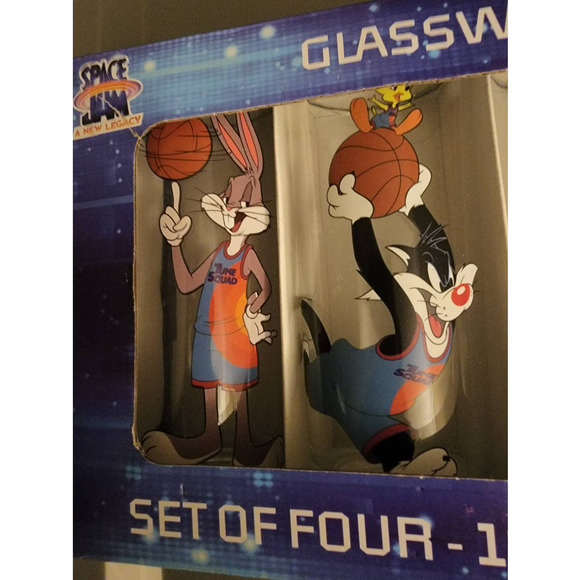 Space Jam " A New Legacy" 4 Piece Glassware Set. NIB 10 oz each. - Picture 4 of 4